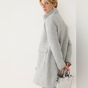 Cocoon coat in Italian stadium-cloth